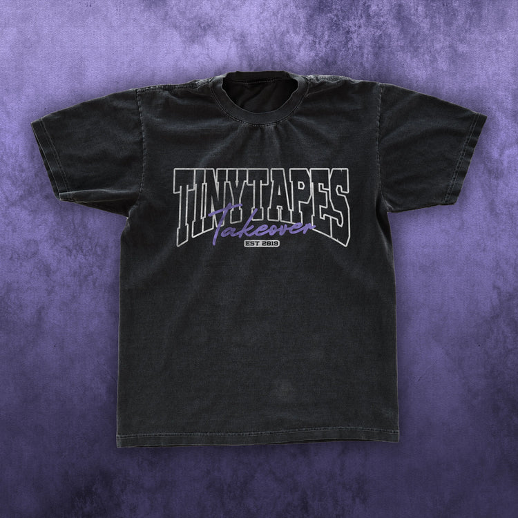 TINY TAPES TAKEOVER TEE BLACK Tiny Tapes